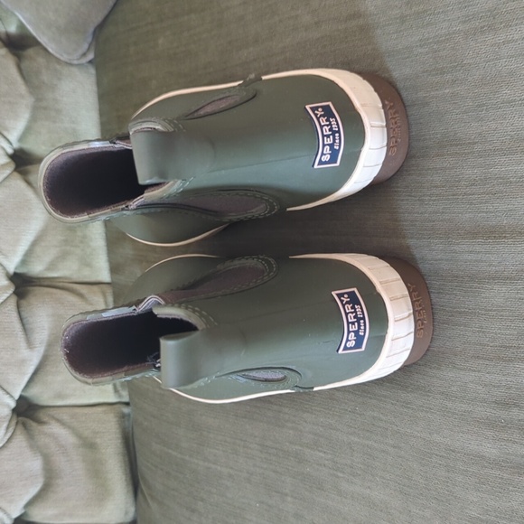 Sperry Torrent Chelsea Rain Boots Green - Picture 4 of 8